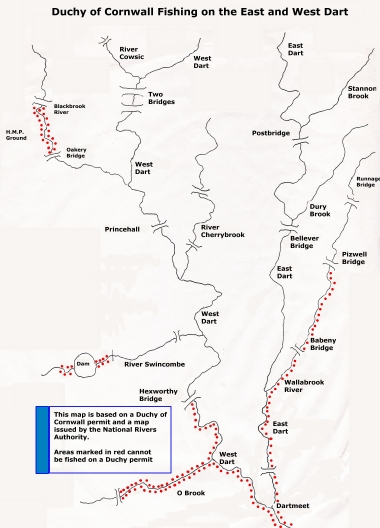 map east west dart fishing
